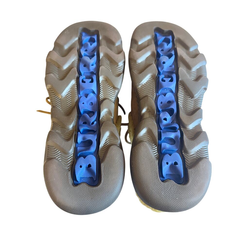 Burberry *NEW*  Stony Suede & Shearling Wood Mules - Picture 5 of 7